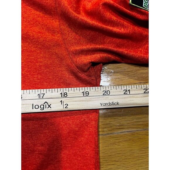 Hammer Bowling Polo Men's Size S Orange Polo Patch 1/4 Button Up Gecko - Picture 8 of 8